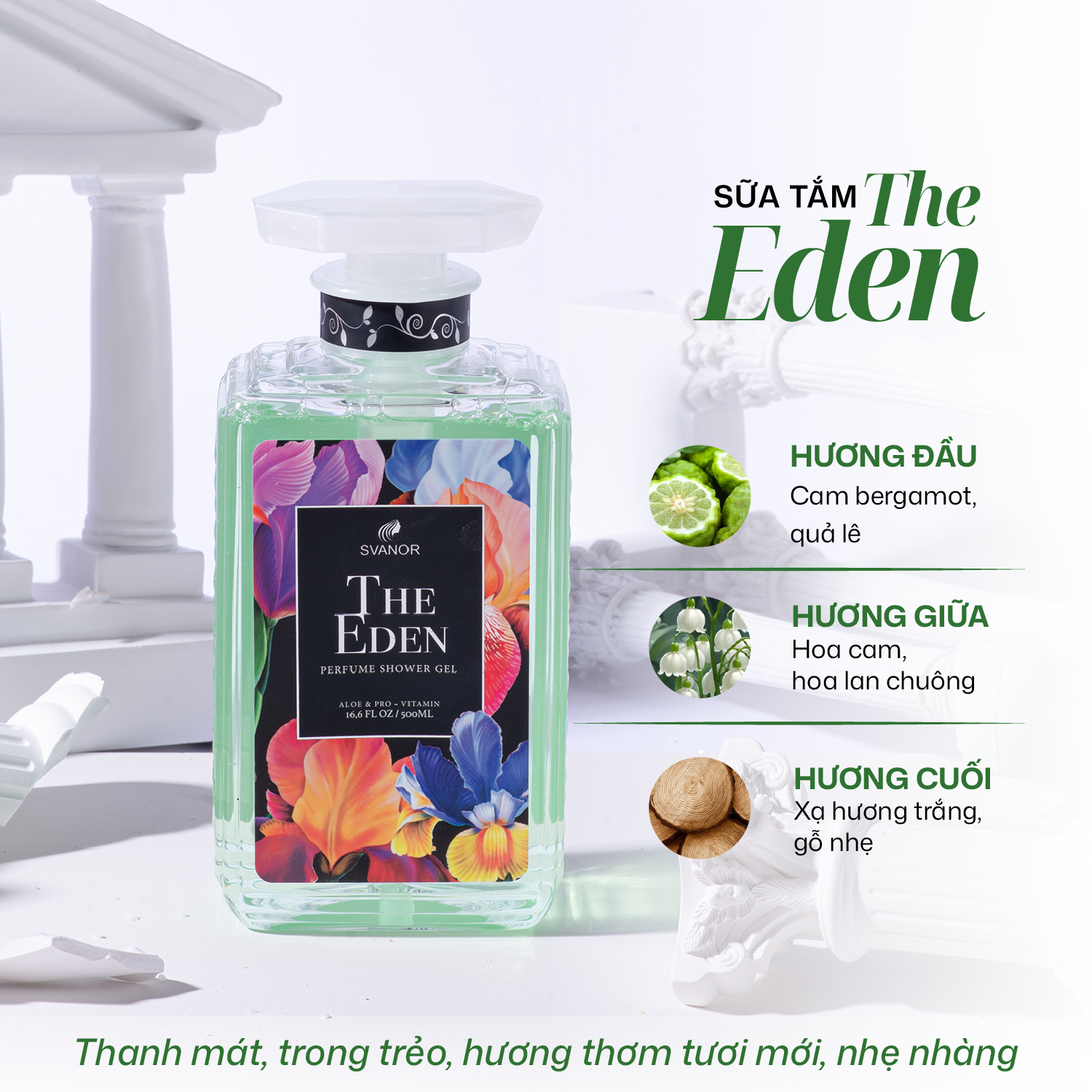 Gel tắm The Eden 500ml