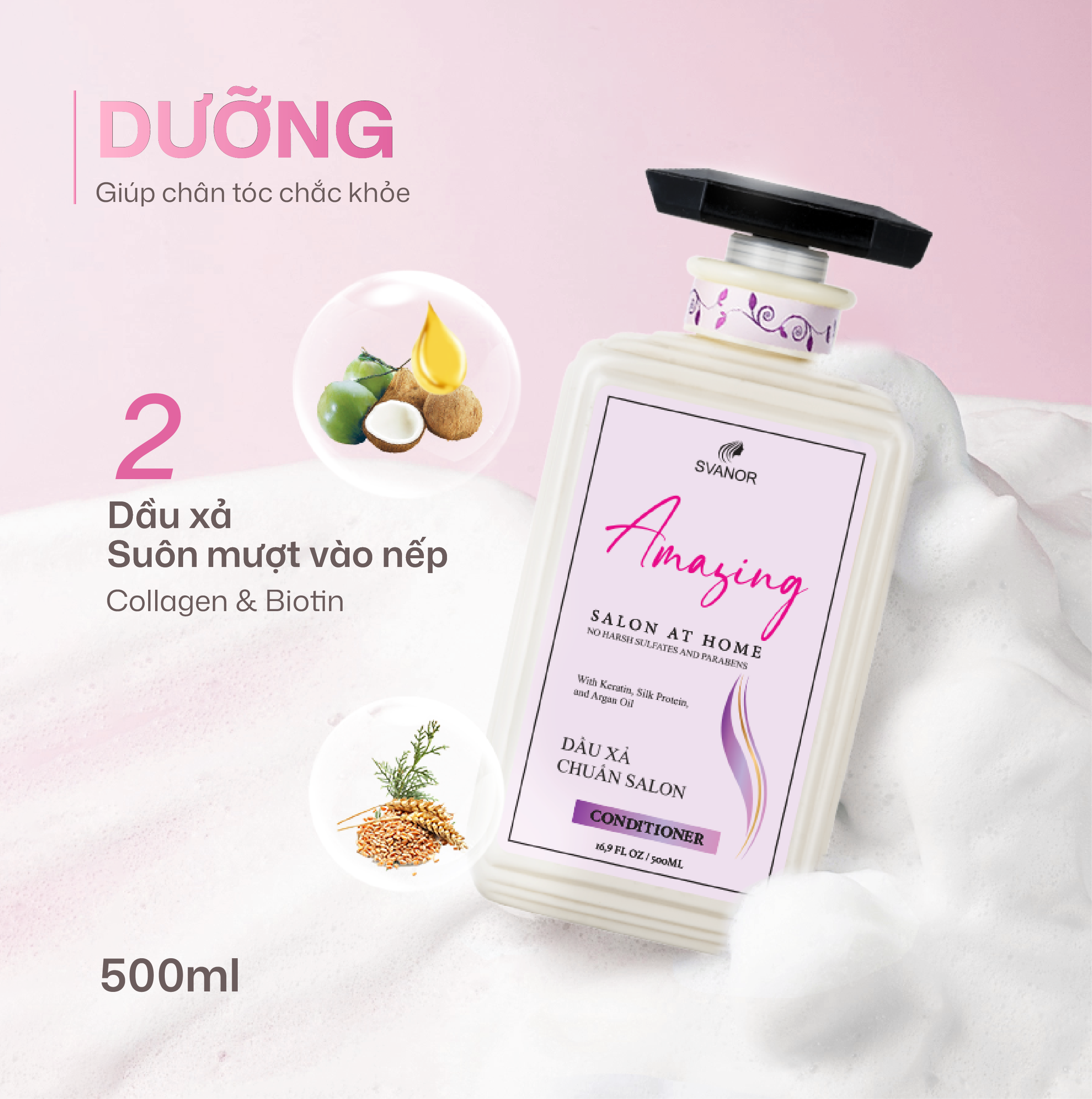 Dầu xả Amazing 500ml